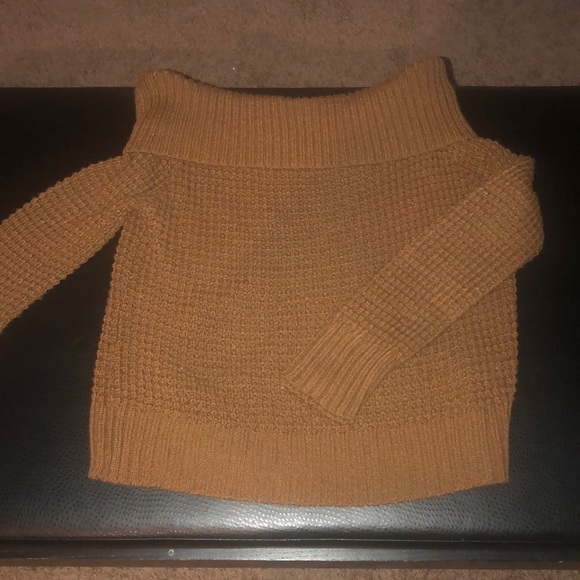 BP off the shoulder brown sweater - Picture 1 of 4